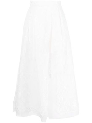 SHIATZY CHEN asymmetric draped skirt - White