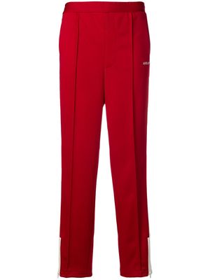 AMBUSH side stripe track trousers - Red