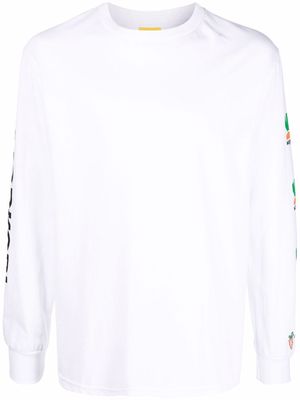 Carrots graphic-print longsleeved top - White