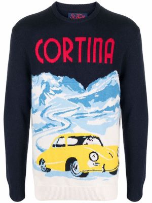 MC2 Saint Barth Cortina intarsia-knit jumper - Blue