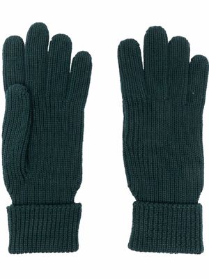 Woolrich ribbed-knit gloves - Green