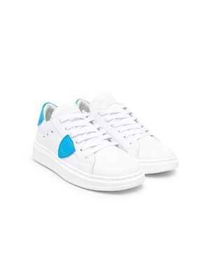 Philippe Model Kids logo-patch low top sneakers - White