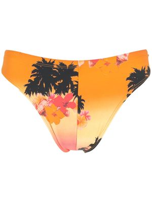 Amir Slama Ilha de Hibiscus high-leg swimming trunks - Multicolour