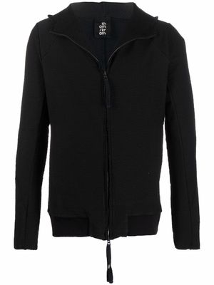 Thom Krom zipped long-sleeved hoodie - Black