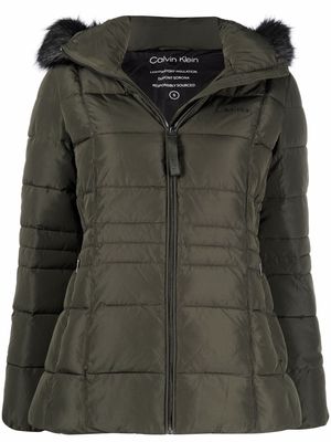 Calvin Klein Sorona hooded puffer jacket - Green