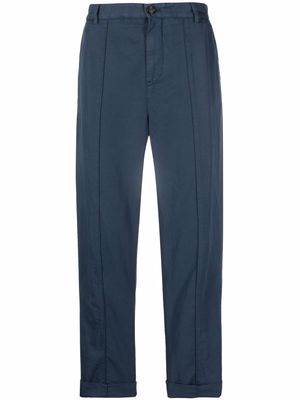 Brunello Cucinelli mid-rise cropped trousers - Blue