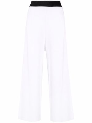 Charlott wide-leg trousers - White