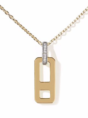 AS29 18kt yellow gold DNA small diamond necklace