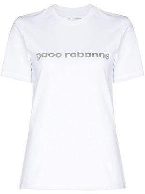 Paco Rabanne logo-print cotton T-shirt - White