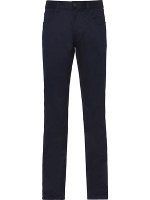 Prada five-pocket straight-leg trousers - Blue