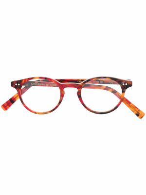 Epos tortoiseshell round-frame glasses - Red