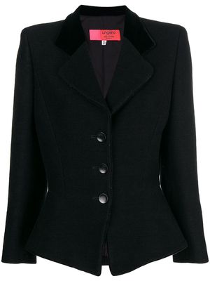 Emanuel Ungaro Pre-Owned 1990's fitted buttoned jacket - Black