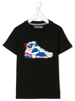 Mostly Heard Rarely Seen 8-Bit pixelated sneaker-print T-shirt - Black