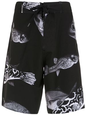 Osklen printed swimshorts - Black