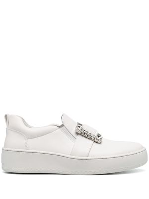 Sergio Rossi buckle-detail trainers - White