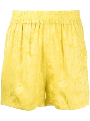 RtA leaf-print short shorts - Meadowlark