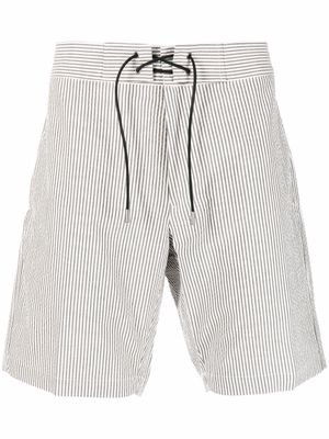 Sease striped cotton deck shorts - Grey