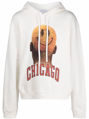 Ih Nom Uh Nit Chicago print hoodie - White