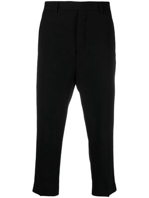 Rick Owens straight-leg cropped trousers - Black