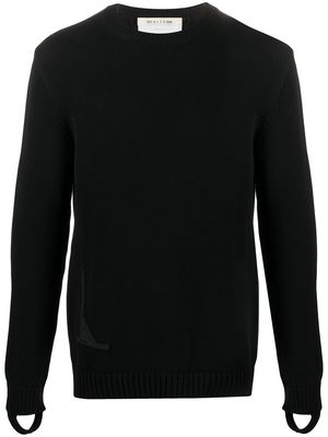 1017 ALYX 9SM appliqué knitted jumper - Black