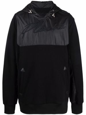 Philipp Plein logo-print pullover hoodie - Black