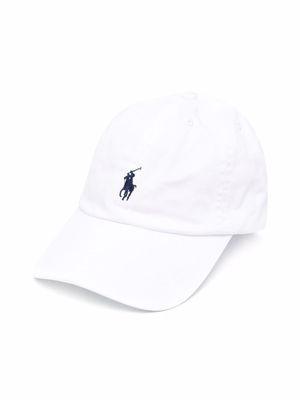 Ralph Lauren Kids Arel logo-embroidered cotton cap - White