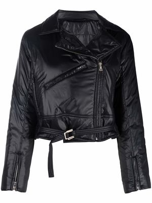Ports 1961 padded biker jacket - Black