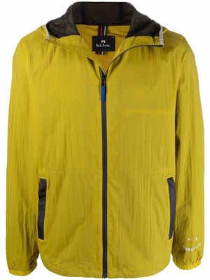 PS Paul Smith zipped hooded jacket - Yellow