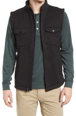 The Normal Brand Lincoln Fleece Vest in Black