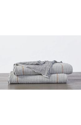 Coyuchi Topanga Blanket in Cool Stripe