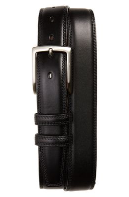 Torino Kipskin Leather Belt in Black