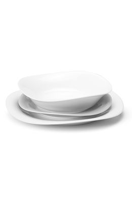 Georg Jensen Cobra 3-Piece Porcelain Dinnerware Set in White
