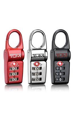 Tumi Assorted 3-Pack TSA Locks in Black