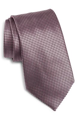 ZEGNA Dash Silk Tie in Pink