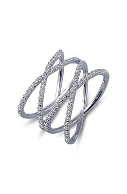 Lafonn Double Crisscross Ring in Silver