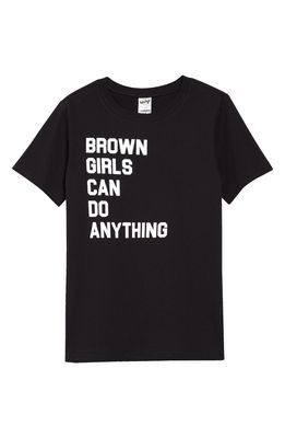 Typical Black Tees Kids' Brown Girls Can Do Anything Graphic Tee
