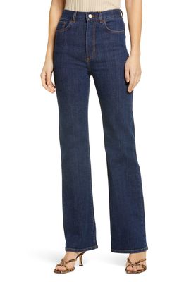 JEANERICA Pyramid High Waist Flare Jeans in Blue 2 Weeks
