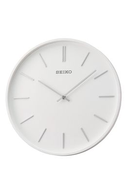 Seiko Pax Wall Clock in White