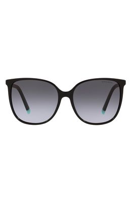 Tiffany & Co. 57mm Gradient Square Sunglasses in Black/Gradient Grey