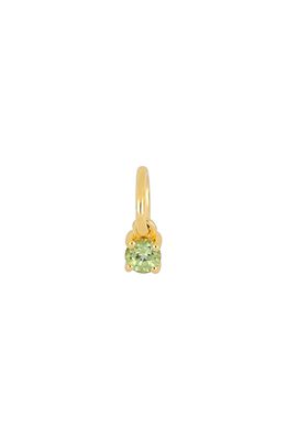 EF Collection Birthstone Charm in Yellow Gold/Peridot