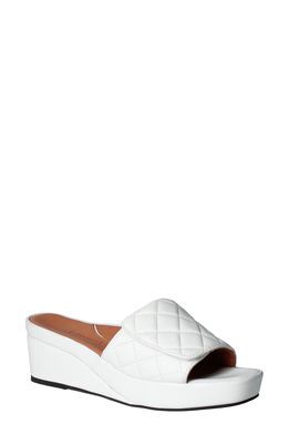 L'Amour des Pieds Jehanna Wedge Sandal in White