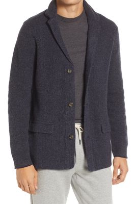 The Normal Brand Lambswool Blend Blazer in Normal Navy