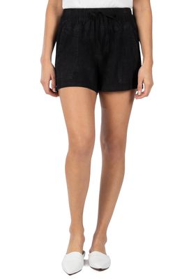 KUT from the Kloth Elastic Waist Shorts in Black