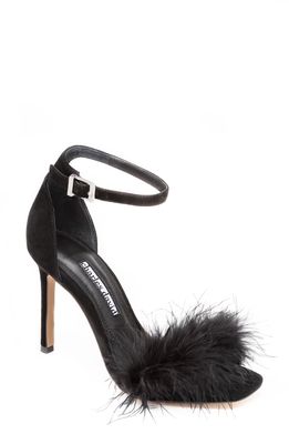 Charles David Esquire Feather Sandal in Black