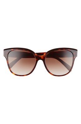CELINE 58mm Gradient Cat Eye Sunglasses in Dark Havana /Gradient Brown