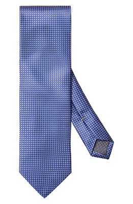 Eton Geometric Silk Tie in Dark Blue