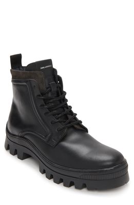 Karl Lagerfeld Paris Plain Toe Boot in Black