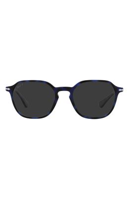 Persol 51mm Polarized Square Sunglasses in Gunmetal/Brown Polar