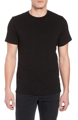 rag & bone Classic Crewneck Slim Fit Cotton T-Shirt in Jet Black