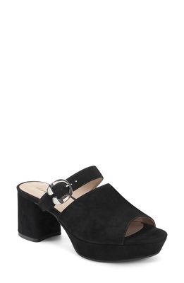 Aerosoles Cosmic Slide Sandal in Black Suede